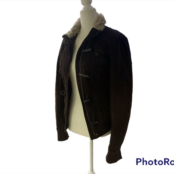 Abercrombie & Fitch Brown Winter Jacket Size Small - Picture 3 of 10